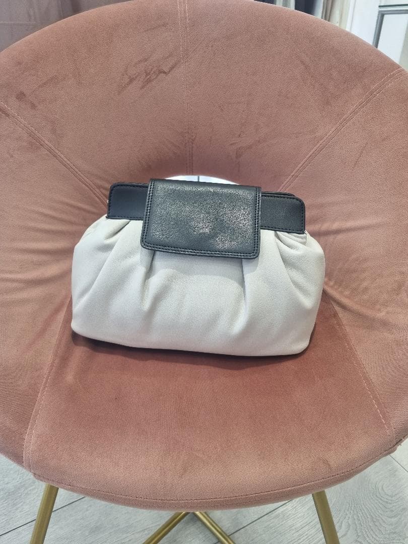 BORSA CLUTCH BICOLORE