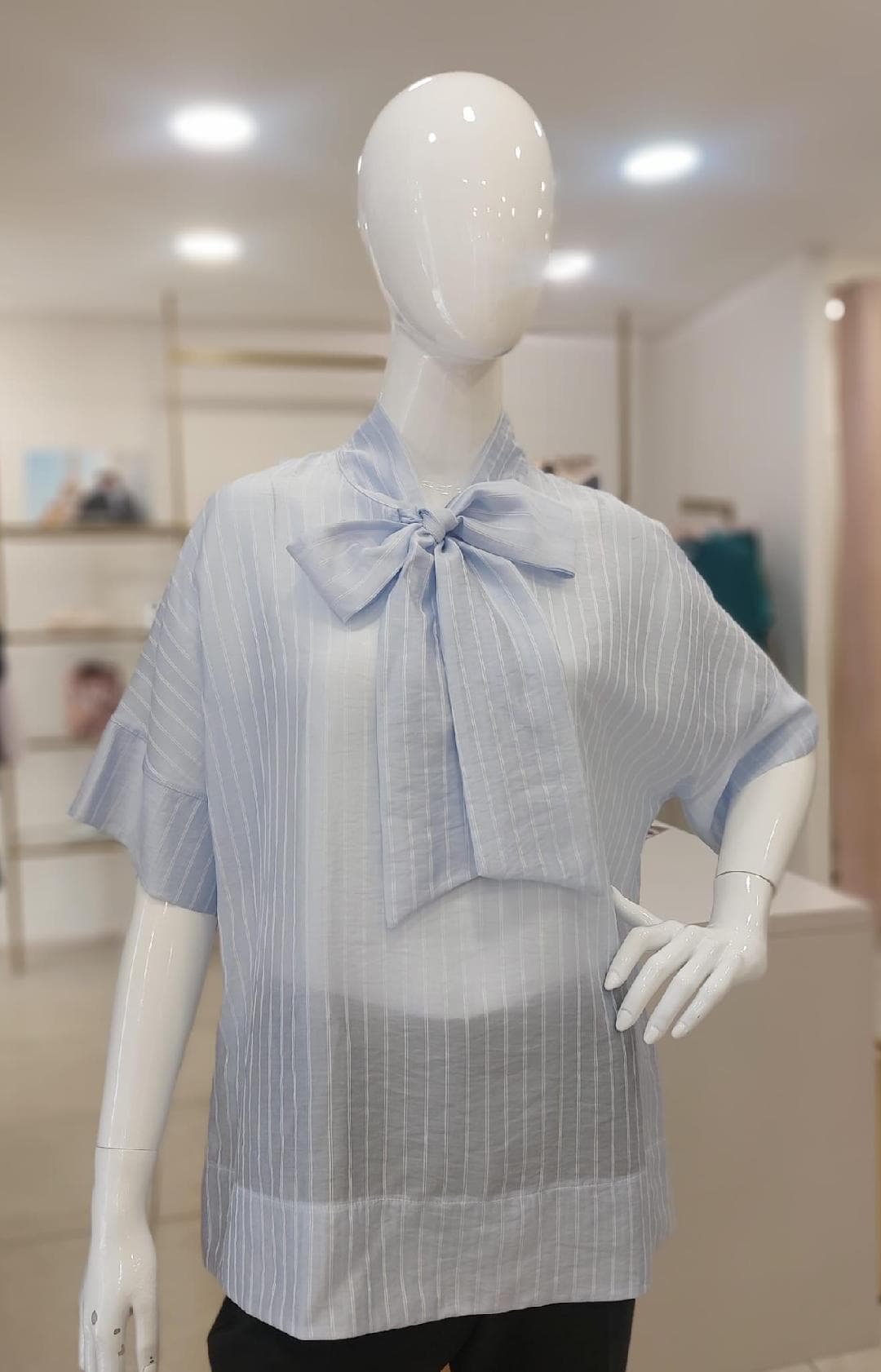 BLUSA IN VOILE GESSATO
