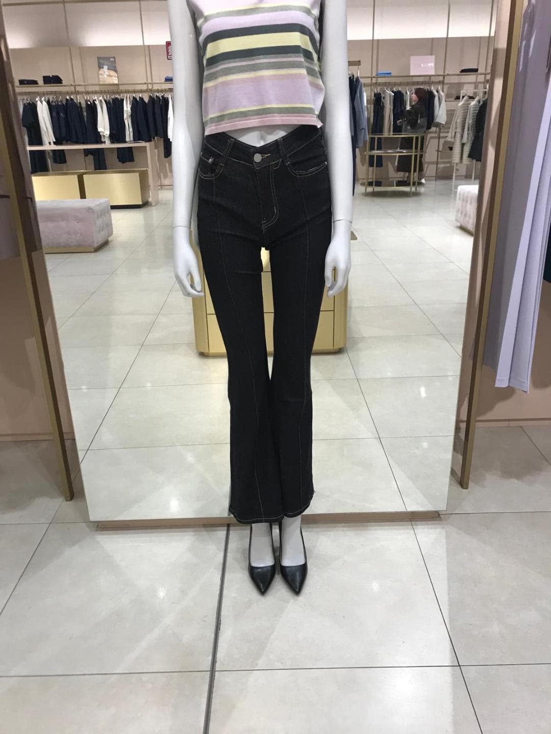 JEANS CINQUE TASCHE A ZAMPA