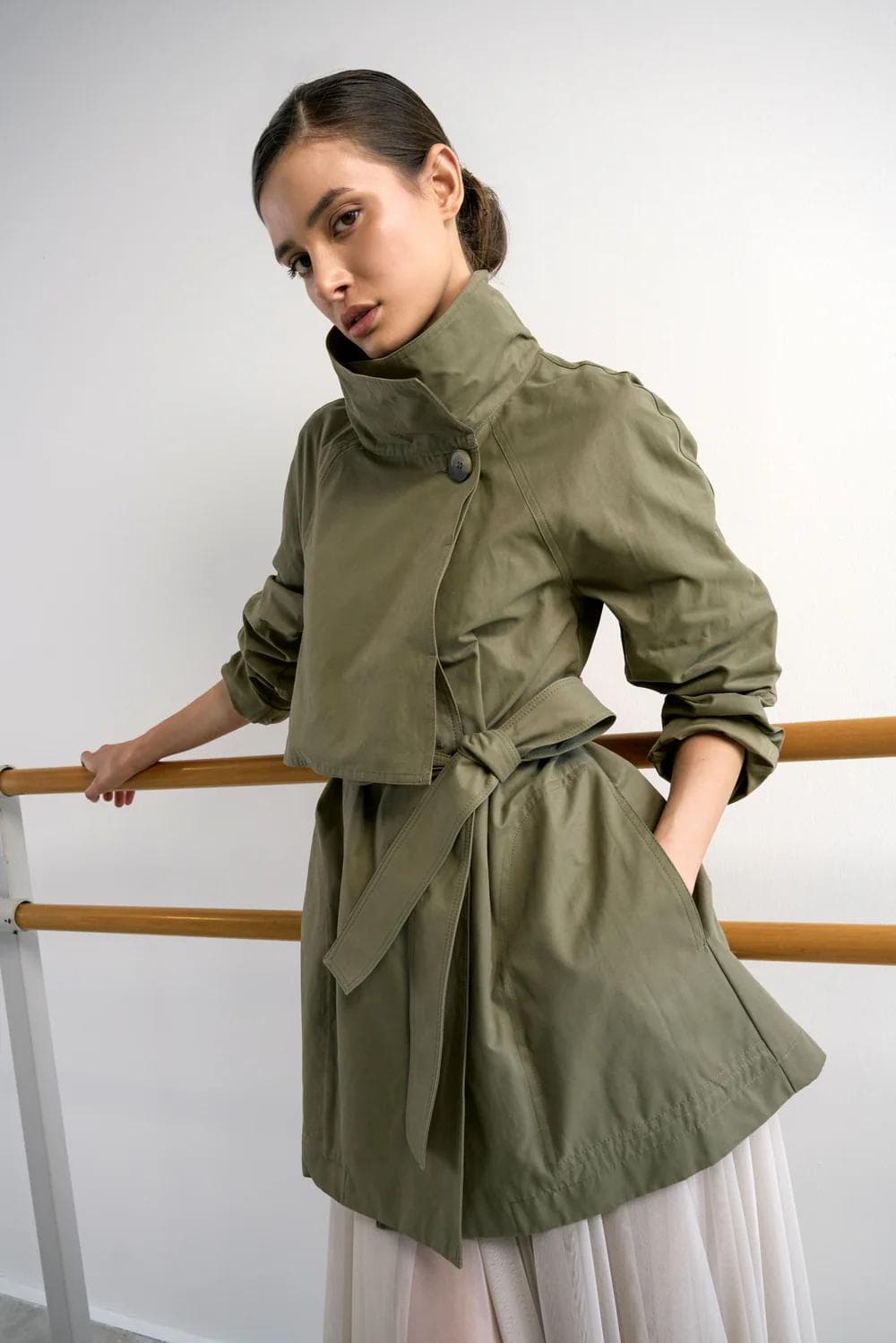 TRENCH IN COTONE
