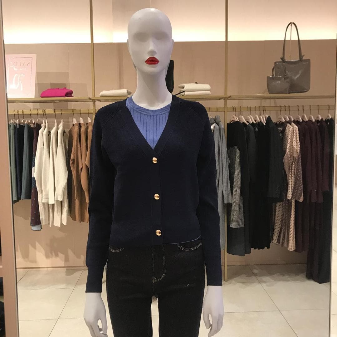 CARDIGAN IN VISCOSA A COSTINE