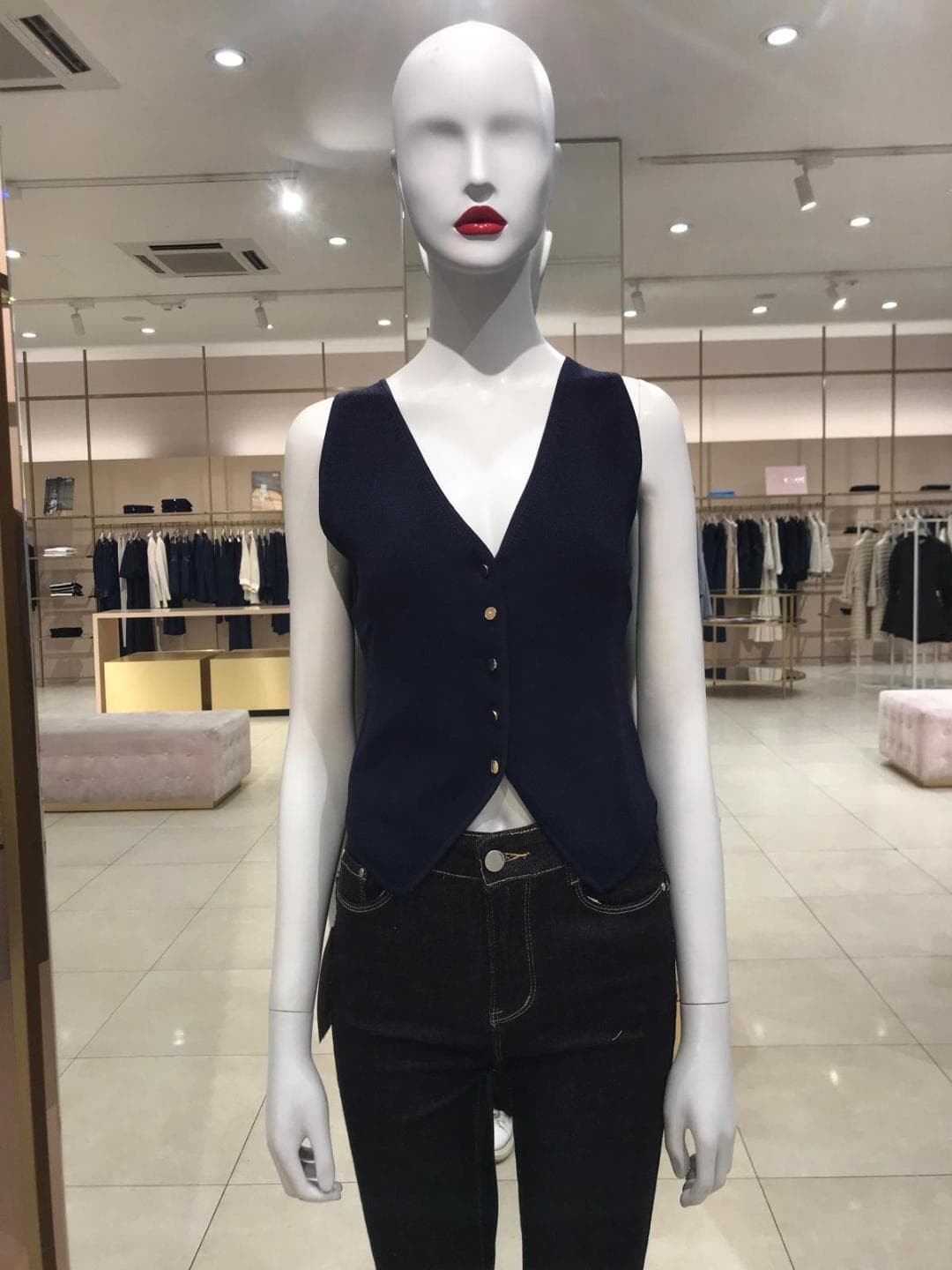 GILET IN MAGLIA A COSTINE