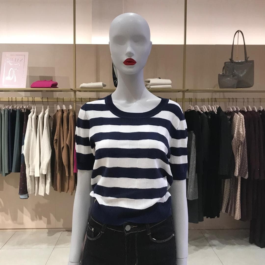 MAGLIA IN VISCOSA RIGATA